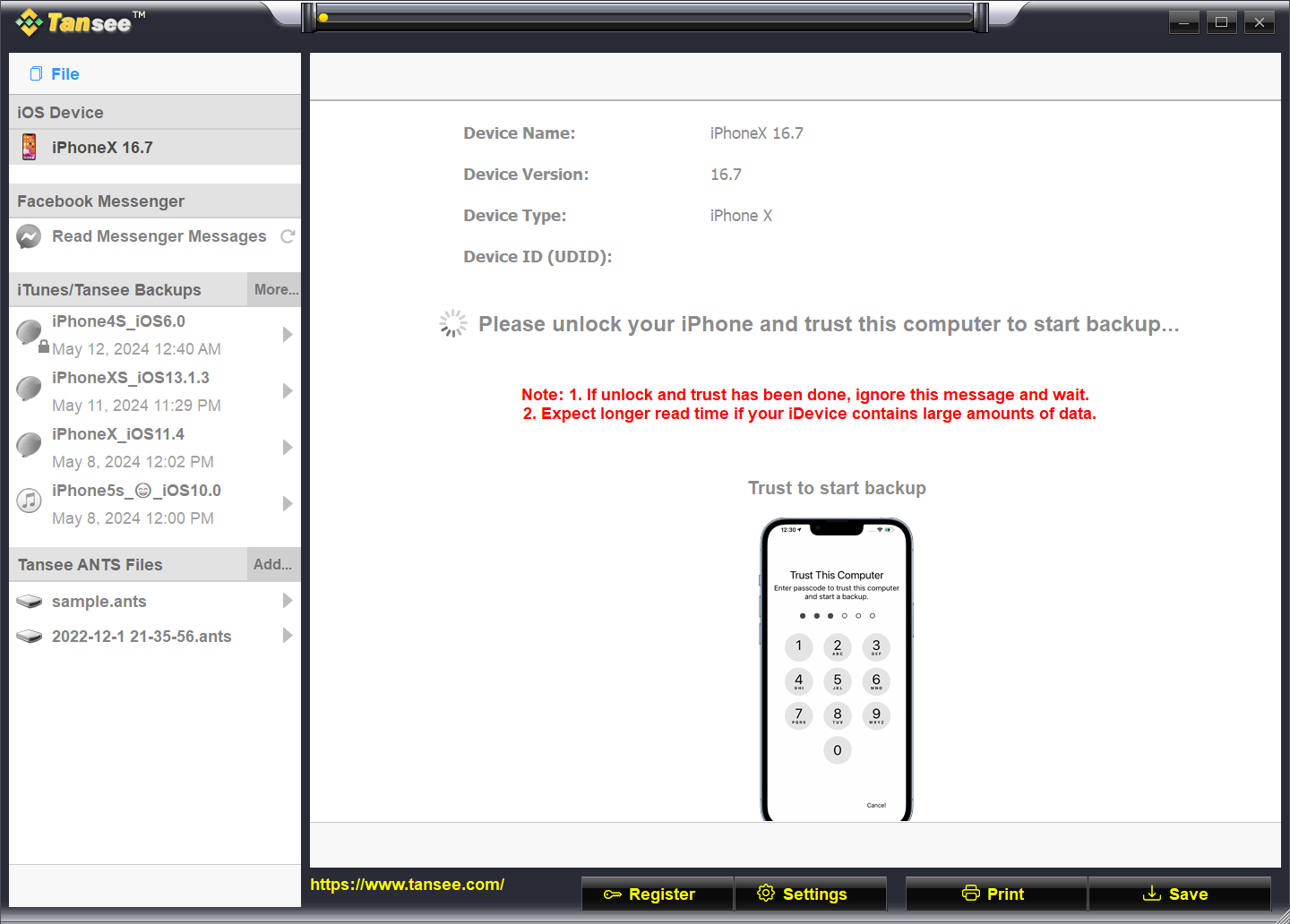 使用 USB 线将您的 iPhone 或 iPad 或 iPod 连接到您的电脑